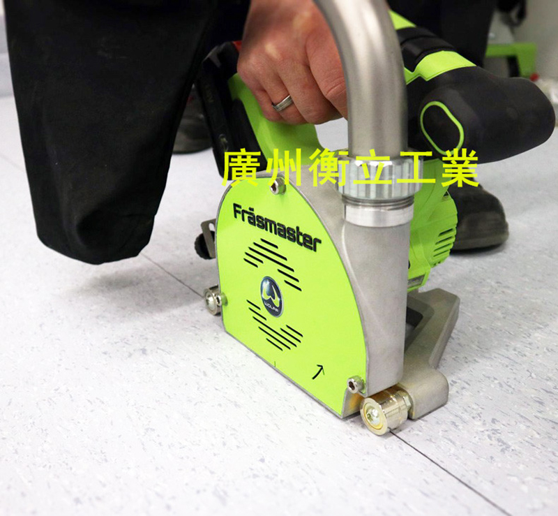 德國WOLFF沃爾夫鋰電爬坡開槽機應用于彈性塑料地板開槽施工